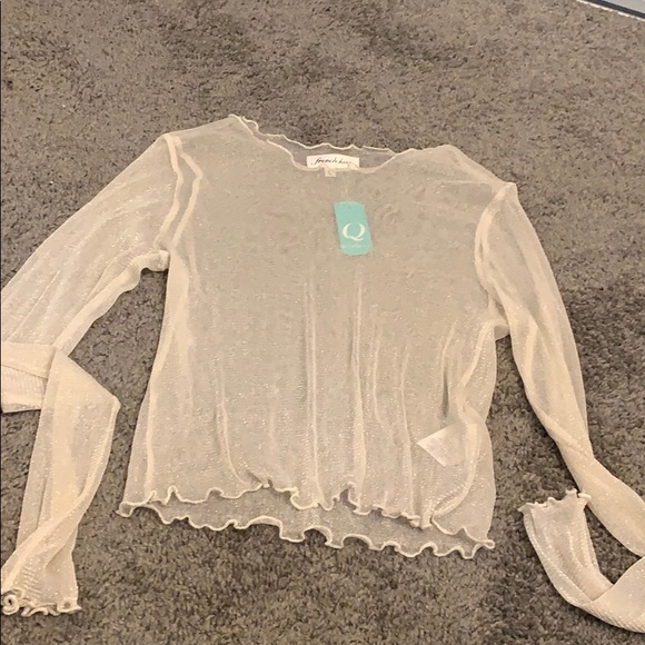 Mesh cream colored top. - Picture 1 of 1